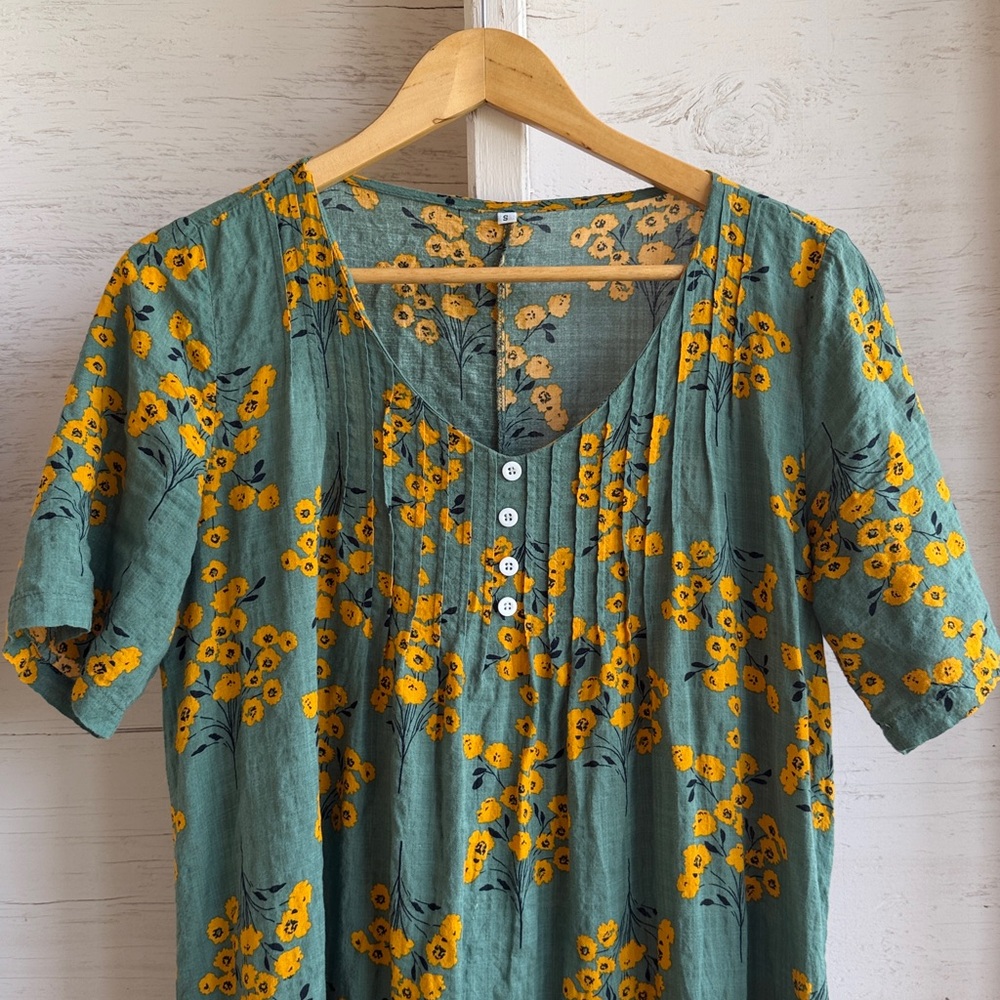 100% cotton Christy Dawn style midi dress small